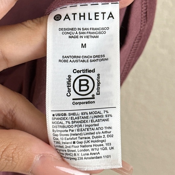 Athleta Santorini Cinch Sleeveless Midi Dress Size Medium Women - Picture 10 of 15
